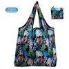 Washable Cloth Reusable Shopping Bag Printed Design Foldable Grocery Bag  for Women