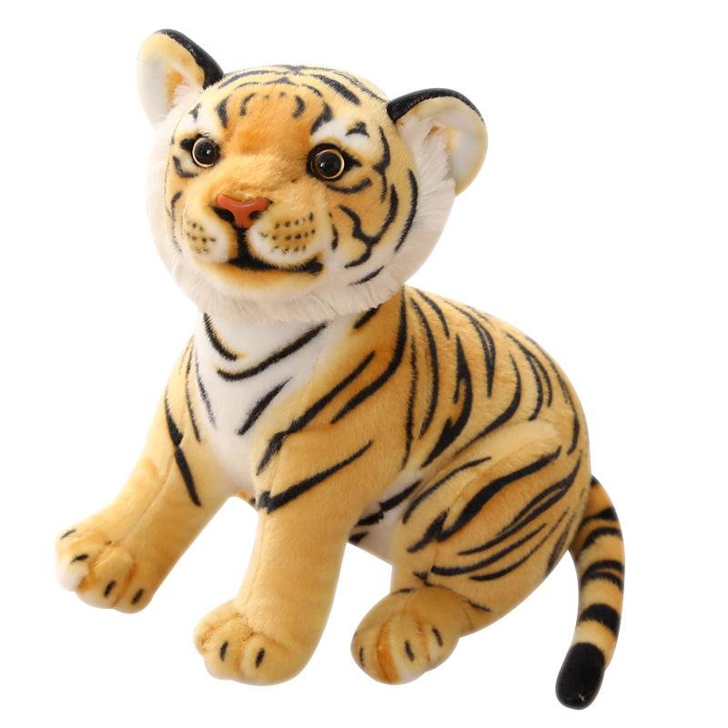23/27/33 cm Simulace Little Tiger Mascot Panenky Hračka Tiger Zodiac Kluk Plyšové hračky Děti Krásné Jungle Safari Dárek k narozeninám