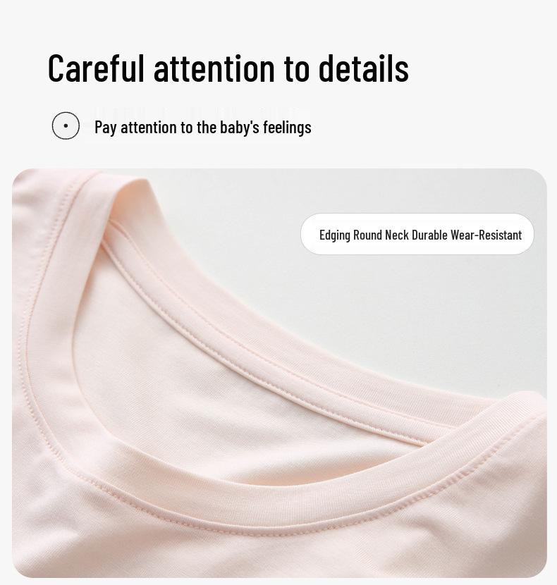 Lanjing Modal Summer Pajamas Set for Kids - Lightweight Ice Silk Homewear for Boys & Girls