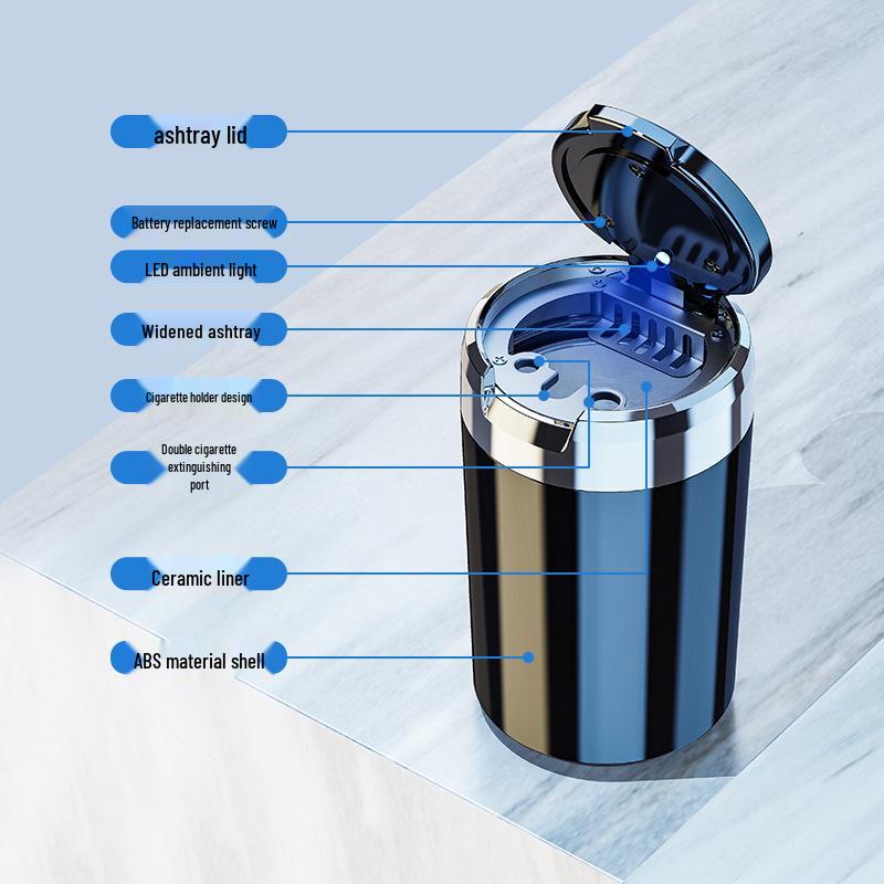 Hanging Arcfox Car Ashtray: Multifunctional Interior Accessory for Men & Women