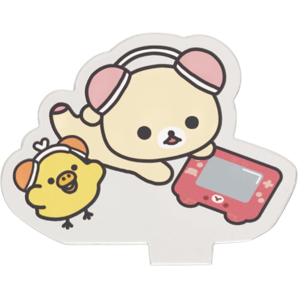 Rilakkuma Acrylic Perpetual Calendar CD39601 H75 x W155mm San-X "Gaming Rilakkuma"