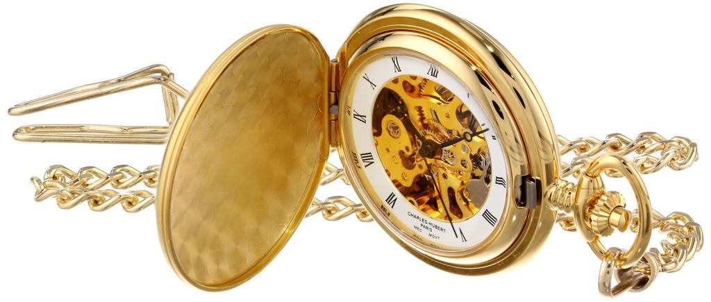 Charles Hubert, Paris Pocket Watch, Mechanical Hand-Wound, 3595, Men's