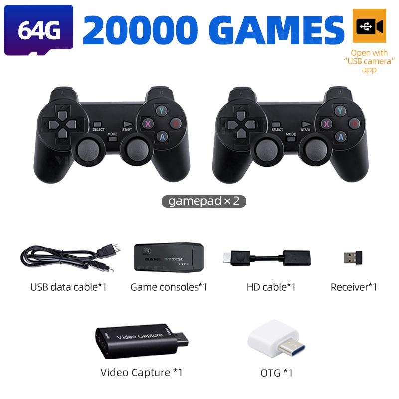 

Видео Игровая Приставка Для Телефона 4K HD Ретро Игровая Консоль Для ПК/ТВ/Android Встроенные 40000 Игр Для PS1/GBA/MAME/SEGA Для Детей Подарок