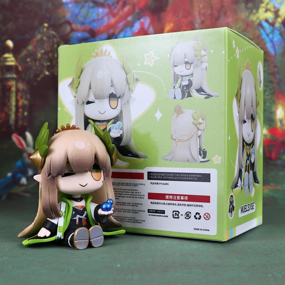 Sitzendes Mädchen 7,5 cm Q-Version Figur das Paradigmatische Modell Spielzeug Anime Spiel Peripherie Kawaii Puppe Geschenke Boxverpackung