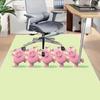 1PC pink pigs Non-Slip Floor Carpet Compatible for Office&Living Room&Bedroom&Dining room - Flat-Weave Machine-W310