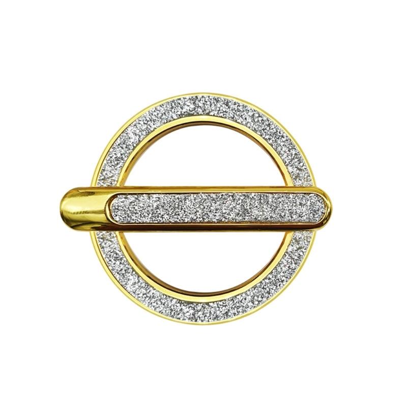 Multiple Angle Adjustable Glittering Brooch Design Phone Grip With Rotatable Magnetic Base Finger Stand Rack For Phone