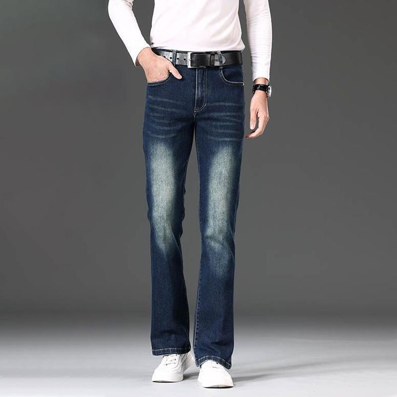 

Men s Plus Size Stretch Flare Jeans, Men s Casual Jeans 38 синій