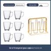 ZISIZ Drop-Proof Tempered Glass Mug