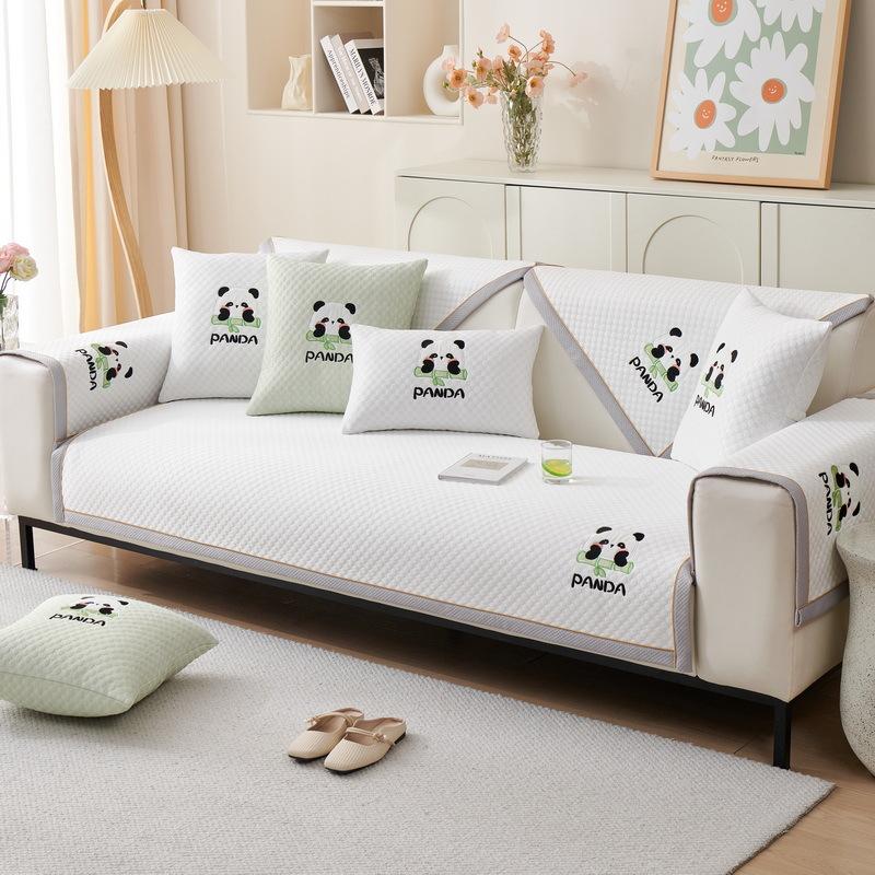 Ice Silk Sofa Cushion Summer Summer Cool Cushion Cushion  New Anti Slip Backrest Full Cover Cloth Towel Set