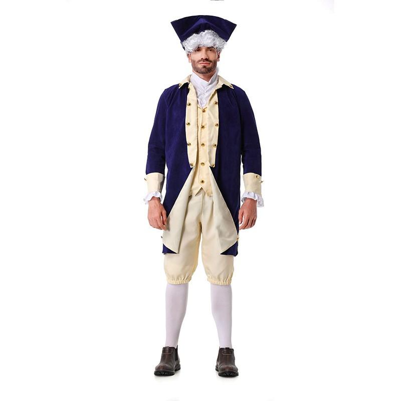Gentleman Royal Halloween Cosplay Costume Set Adults Kids Hat Pants Fake Collar Vest Jacket
