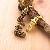 Creative Peanut Key Ring Bead Lanyard Pendant Peanut Key Chain Ornament Brass Pendant DIY Accessory