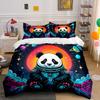 Cosmic Panda's Celestial Journey Bedding Sets Duvet Covers Pillowcases(1* Duvet Cover 2* Pillowcases Without Duvet Insert)