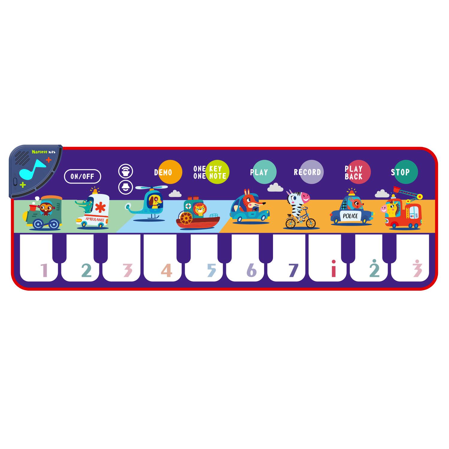 

Baby Step-on Piano Music Mat - Educational Multifunctional Crawling and Game Carpet for Children