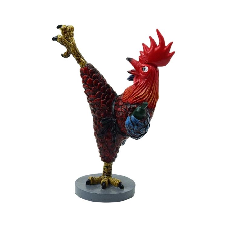

Martial Art Chicken Figurine Resin Craft Drunken Kung Fu Rooster Statue For Living Room Desk Shelf Decorative Ornament чорний
