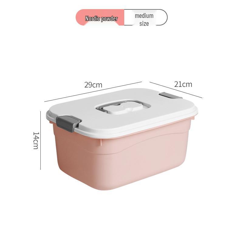 Extra Large Plastic Storage Box with Lid for Clothes, Toys, and Snacks