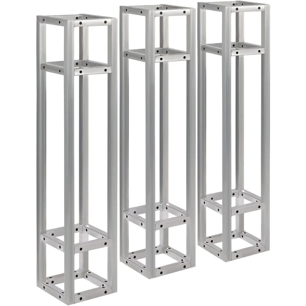 

3 Квадратные фермы, 220,46 фунтов Комплект ферменных секций для тентовой системы, Подходит для DJ-освещения, Временная портативная рамка для фона S