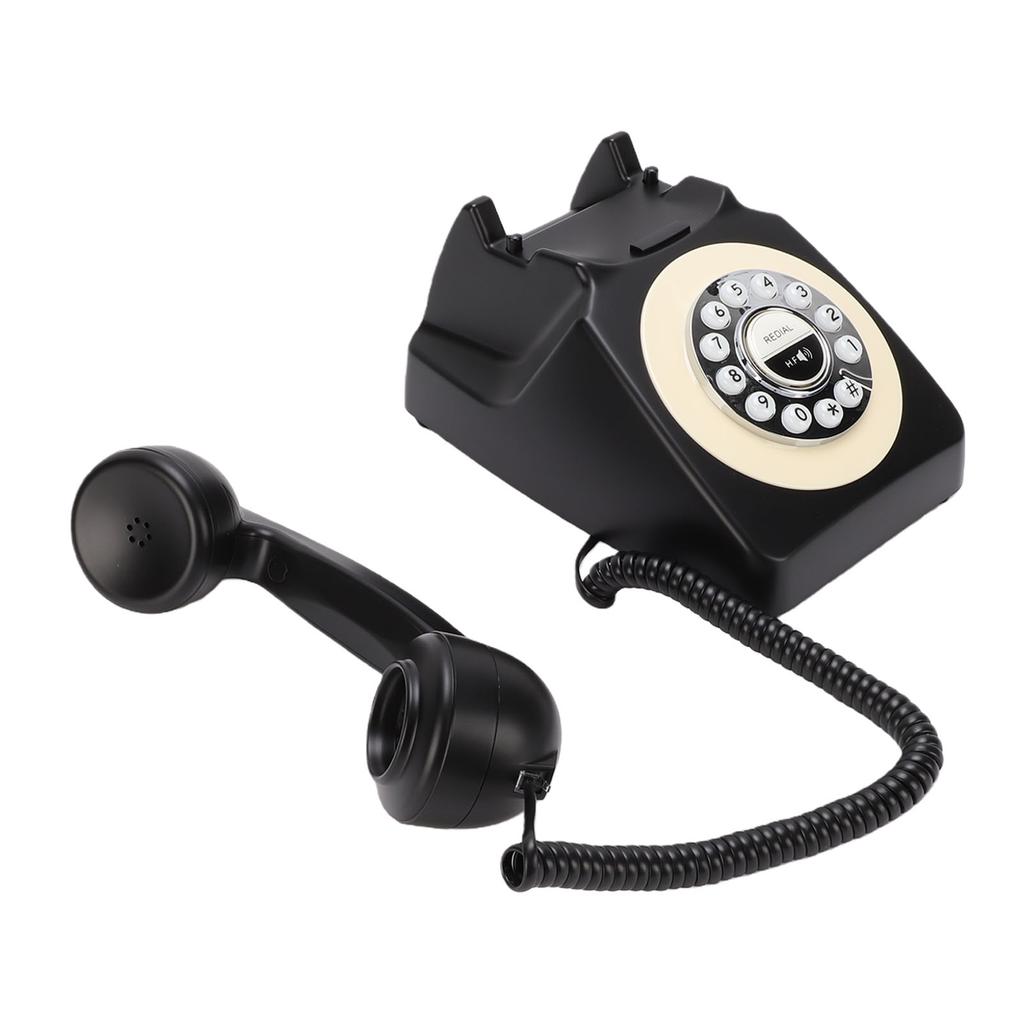 Bluetooth Retro-Telefon mit Hörer Kabelloses Festnetztelefon für Zuhause Unterstützung für Freisprechanrufe und Musikwiedergabe USB