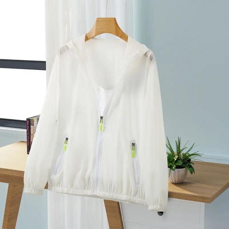 Giacca da Donna Impermeabile Giubbotti Antivento Femminili con Cappuccio Estivi Protezione Solare Antivento Cappotti da Donna per Esterno Escursionismo Giacca Sottile