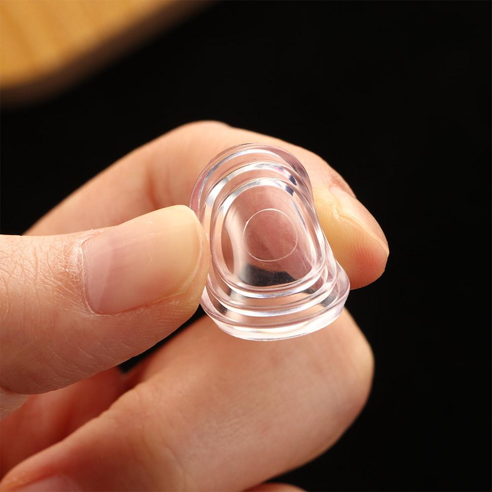 Protector Fixed Tempered Glass Furniture Feet Covers Soft Grip Pads Chair Leg Caps Glass Table Pads