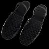French Retro Mesh Woven Hollow Flat-bottomed Bag Head Slippers Summer 2025 New Round Head Outer Sandals Women