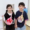School Bag Cute Little Mushroom Breast Bag Casual Change Bag Cartoon Hard Shell Shoulder Crossbody Backpack