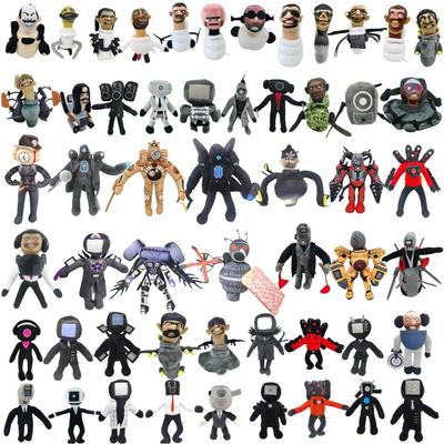 Tuvalet adam vs. monitör adam oyuncak skibidi tuvalet peluş peluş oyuncak bebek