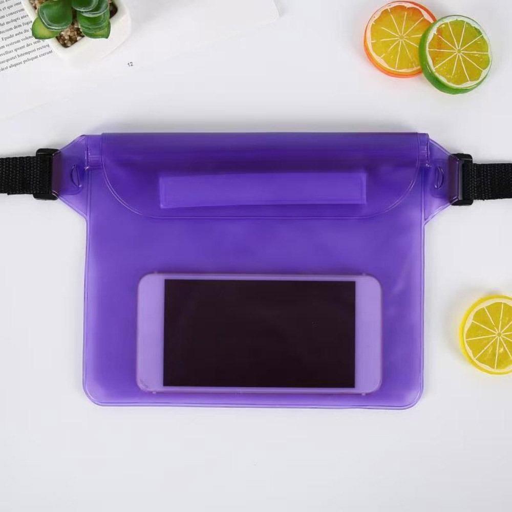 Transparent Waterproof Phone Bag Folding Swimming Storage Bag Waist Waterproof Bag  Outdoor Sports