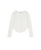 OEUVA Ivory Cotton Tagly T-Shirt