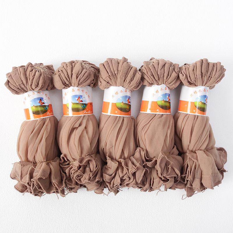 10 Pairs of Women's Summer Ultra Thin Invisible Transparent Crystal Silk Anti Hook Silk Short Socks