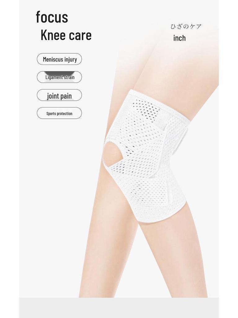 Summer Sports Knee Sleeve: Adjustable Meniscus Support for Basketball, Cycling, and Running.