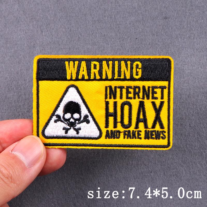 Punk Embroidered Patches For Clothing Demon Devil Patch Iron On Patches For Clothes Hip Hop Sewing/Fusible Patch Stickers Badges