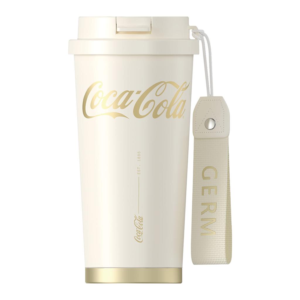 Dishwasher Safe GERM Stainless Insulates Hot or Vacuum Includes and Coffee Gold Tumbler/Mug, 500ml, Coffee, Steel, 316L, Cold, Insulated,