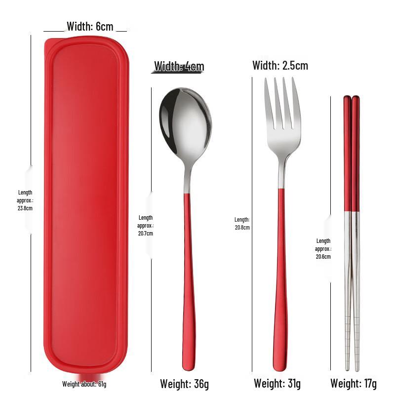 Homeglen Stainless Steel Portable Cutlery Set