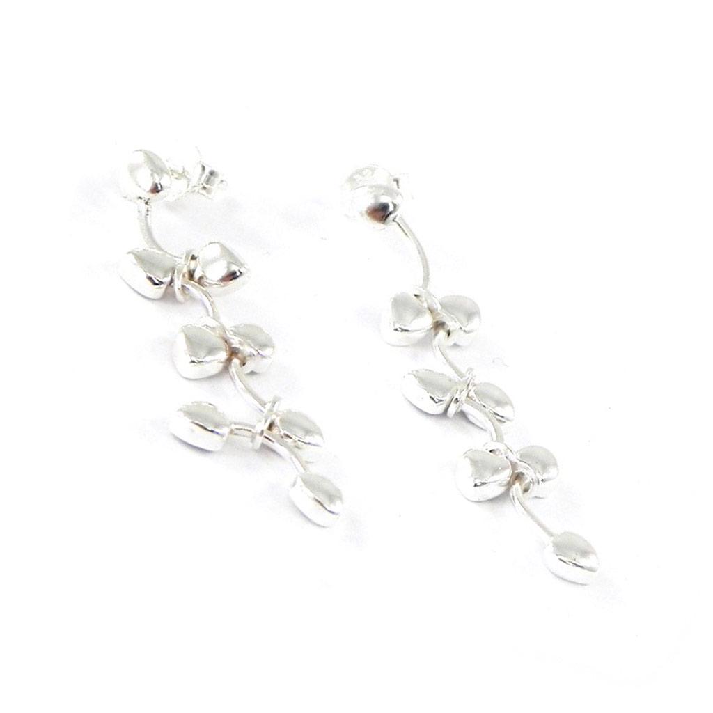 Les Trésors De Lily [C9362] - Silver Earrings 'Romantic Waltz'