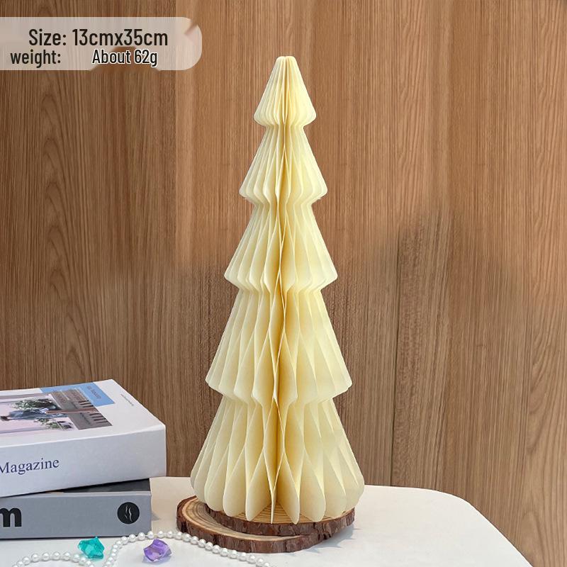 New Origami Honeycomb Christmas Tree Tabletop Ornament - Mini Christmas Decoration