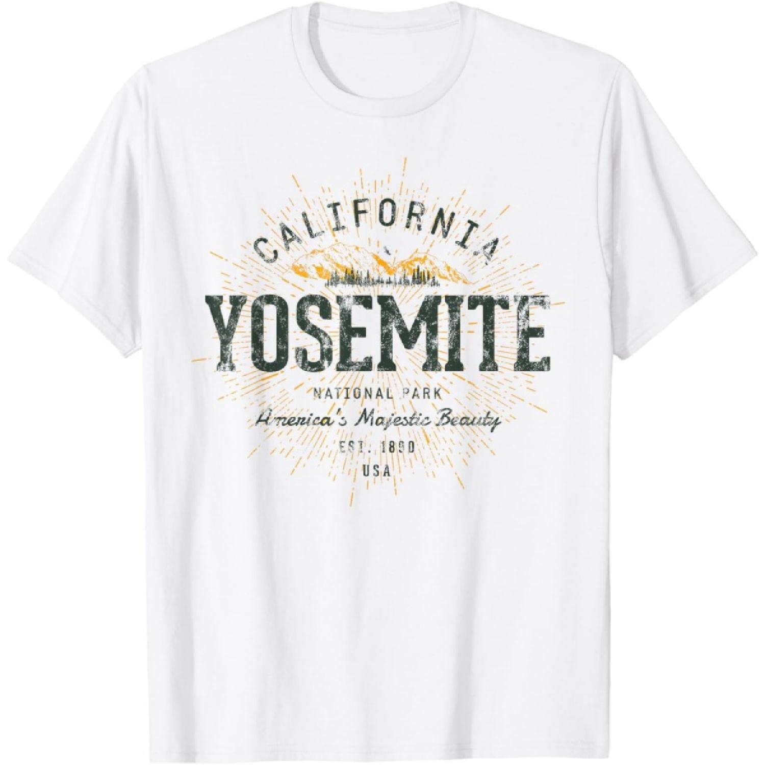 Retro Style Vintage Yosemite National Park T-Shirt XXXXXL белый