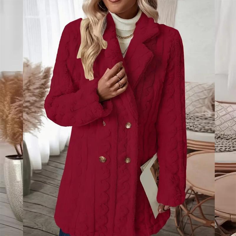 Autumn Winter Women Elegant Solid Color Fuzzy Lapel Coat Warm Casual Soft Zipper Jacket Plush Overcoat Female Fluffy Outwear