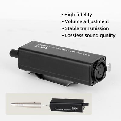 Kulak İçi Monitör Amplifikatörü Taşınabilir Kulak Amplifikatörü Dönüştürücü XLR'den 3,5 MM Ses Kulak Amplifikatörüne