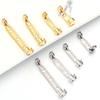 10/20pcs 17 19 25 32mm 316 Stainlesss Steel Brooch Clip Base Pins Safety Pins Brooch Settings Blank Base For DIY Jewelry Making
