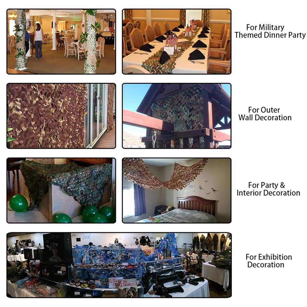 Camouflage Net Hunting Cover Camo Netting Hunting Decoration Sunshade Mesh Outdoor Blind Army Net Outdoor Sunshade Hiding Cover
