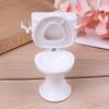 Playing House Dollhouse Furniture White Closestool Model Miniature Toilet Doll Accessories