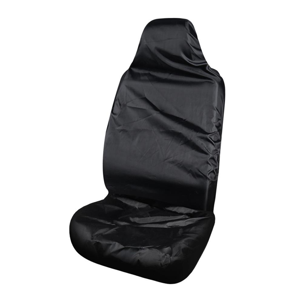 

Universal Black Car Seat Cover Front and Rear Polyester Waterproof Anti-fouling Car Protective Seat Cover Interior Seat Supplies Other&Four Seasons