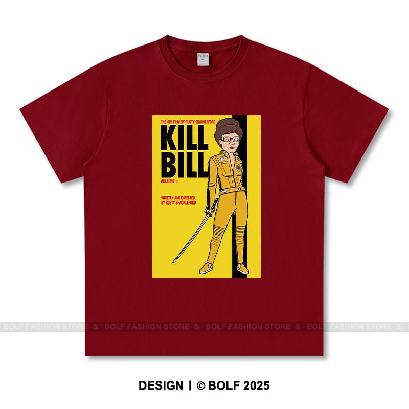 

Жіноча футболка з принтом Kill Bill 100% бавовна Оверсайз Футболки з кінографікою для чоловіків Літні топи Культовий фільм Вуличний одяг M