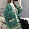 Autumn 2025 Women's Loose Knit Cardigan - Thick, Stylish Sweater