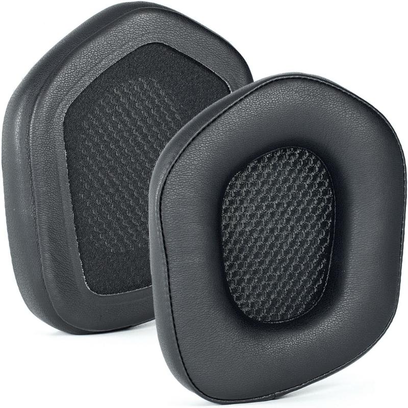 

Protein Leather Ear Cushions Soft Breathable Design Replacement Ear Pads for G733 Enhancing Comfort чёрный
