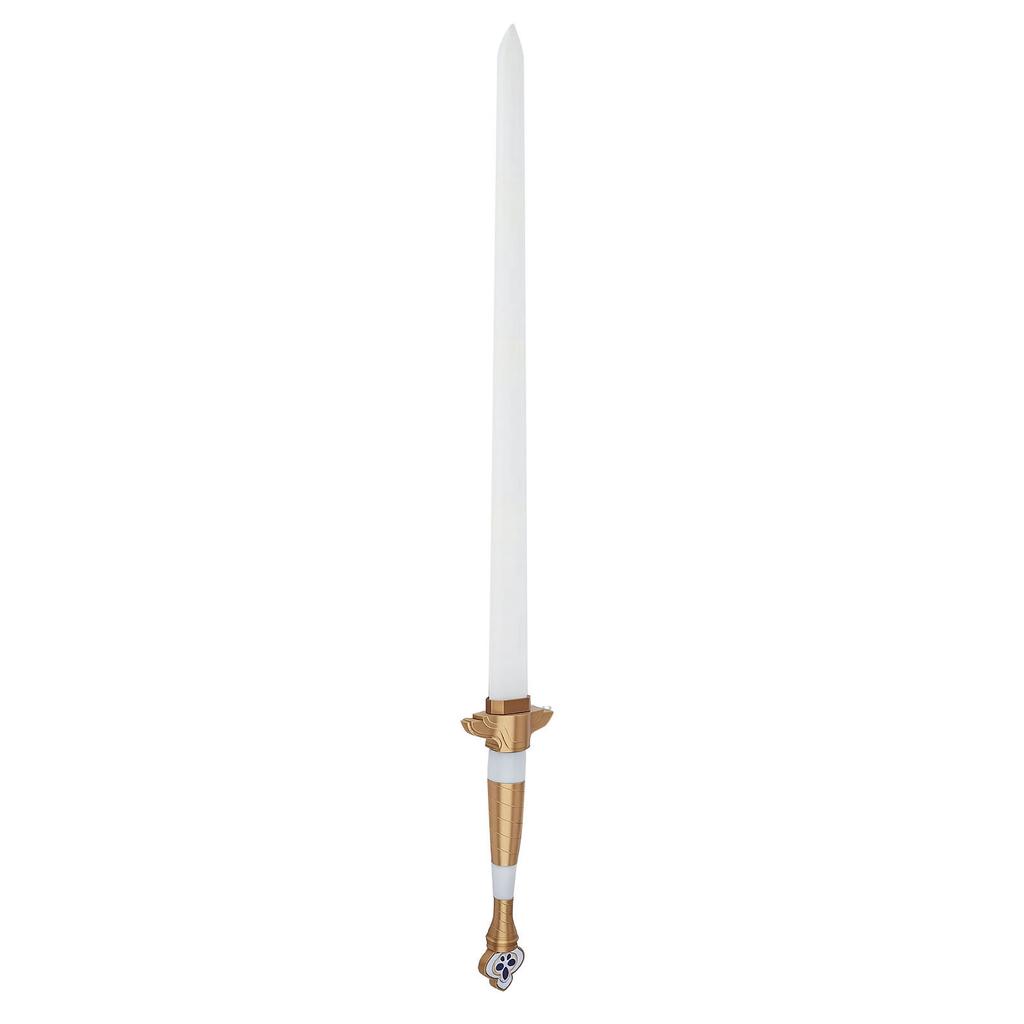 3D Printed Cosplay Costume Sword Retractable Anime Sword Toy Prop with Rune for Movie Collectors Collectible Fan Gift