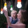 Portable Led Light Bulb Retro Hanging Colorful Pull Cord Bulbs Night Light For Home Garage Patio Tent