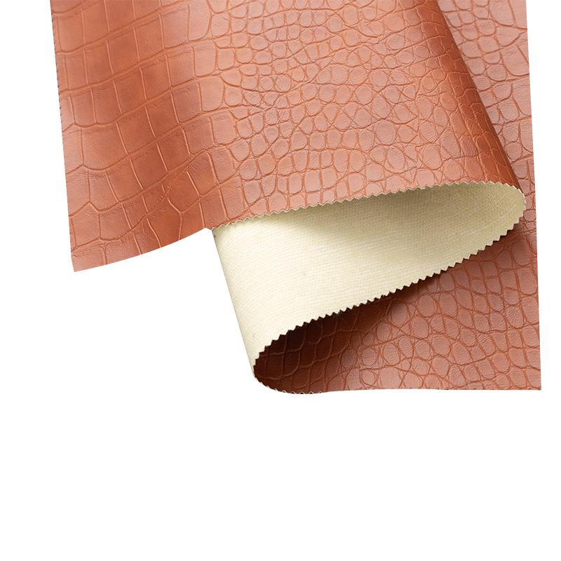 Crocodile Pattern PU Leather Fabric for High-End Clothing