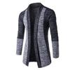 Winter Sweater Coat Contrast Colors Cardigan Vintage Long Sleeve Extra Warm Winter Coat