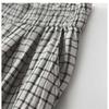 Linen checkered pants women's loose casual pants